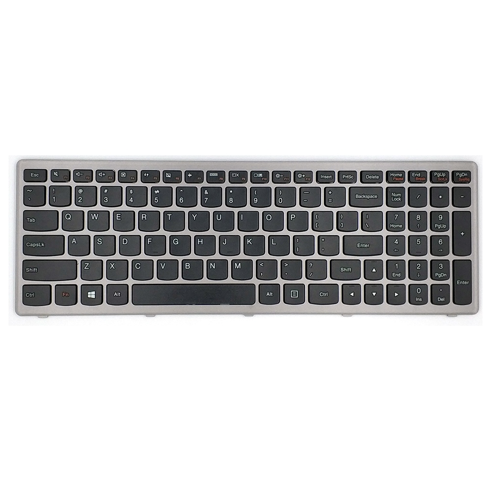 Новая американская клавиатура для Lenovo Ideapad Z500, английская клавиатура для ноутбука, серебристая