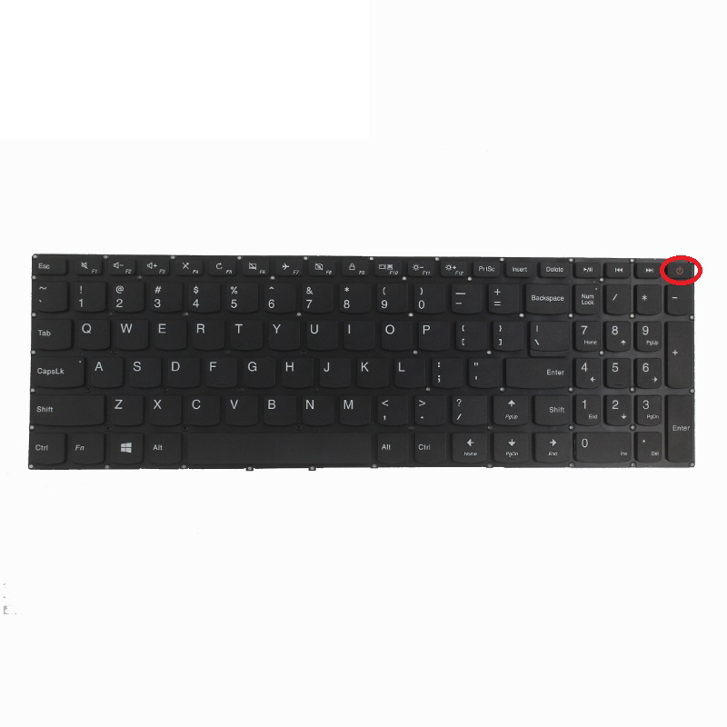 Клавиатура ноутбука США продукта горячей продажи для Lenovo 110-15IBR с макетом силы английским языком