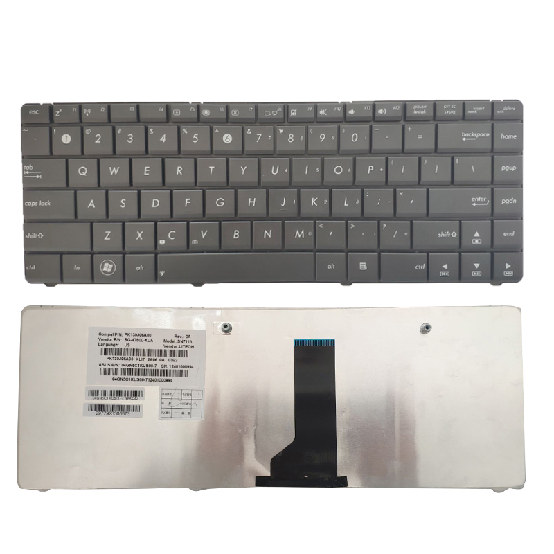 Клавиатура ноутбука для ASUS K43U раскладка клавиатуры США