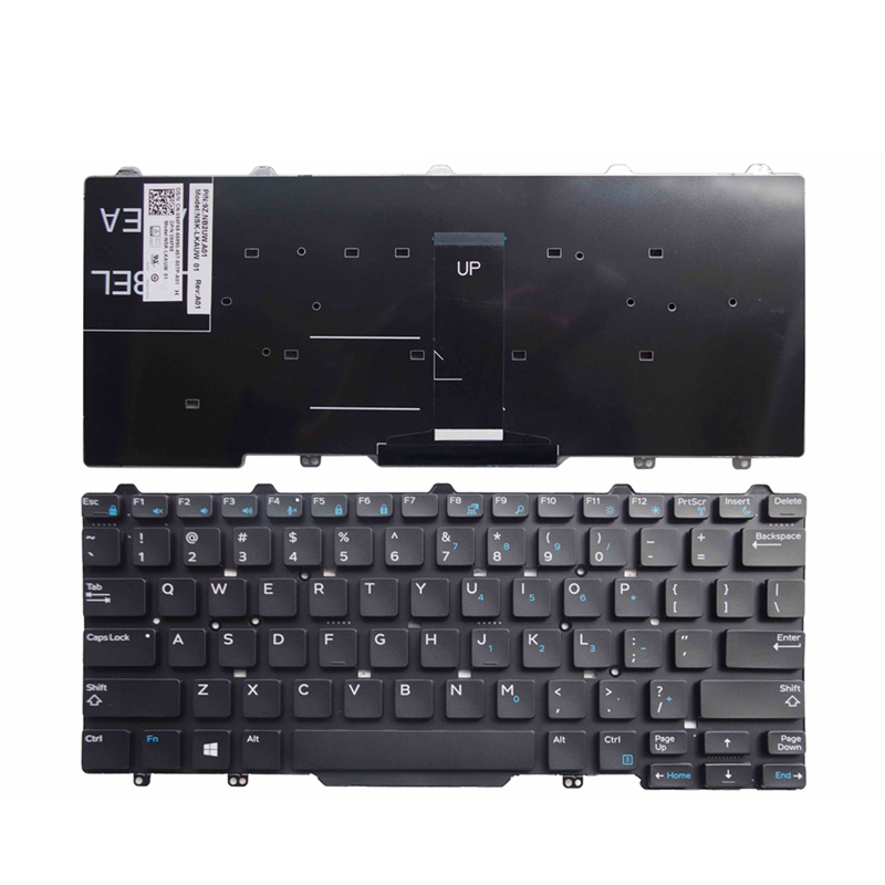 Английская клавиатура для ноутбука Dell Latitude E5450, сменная клавиатура США 