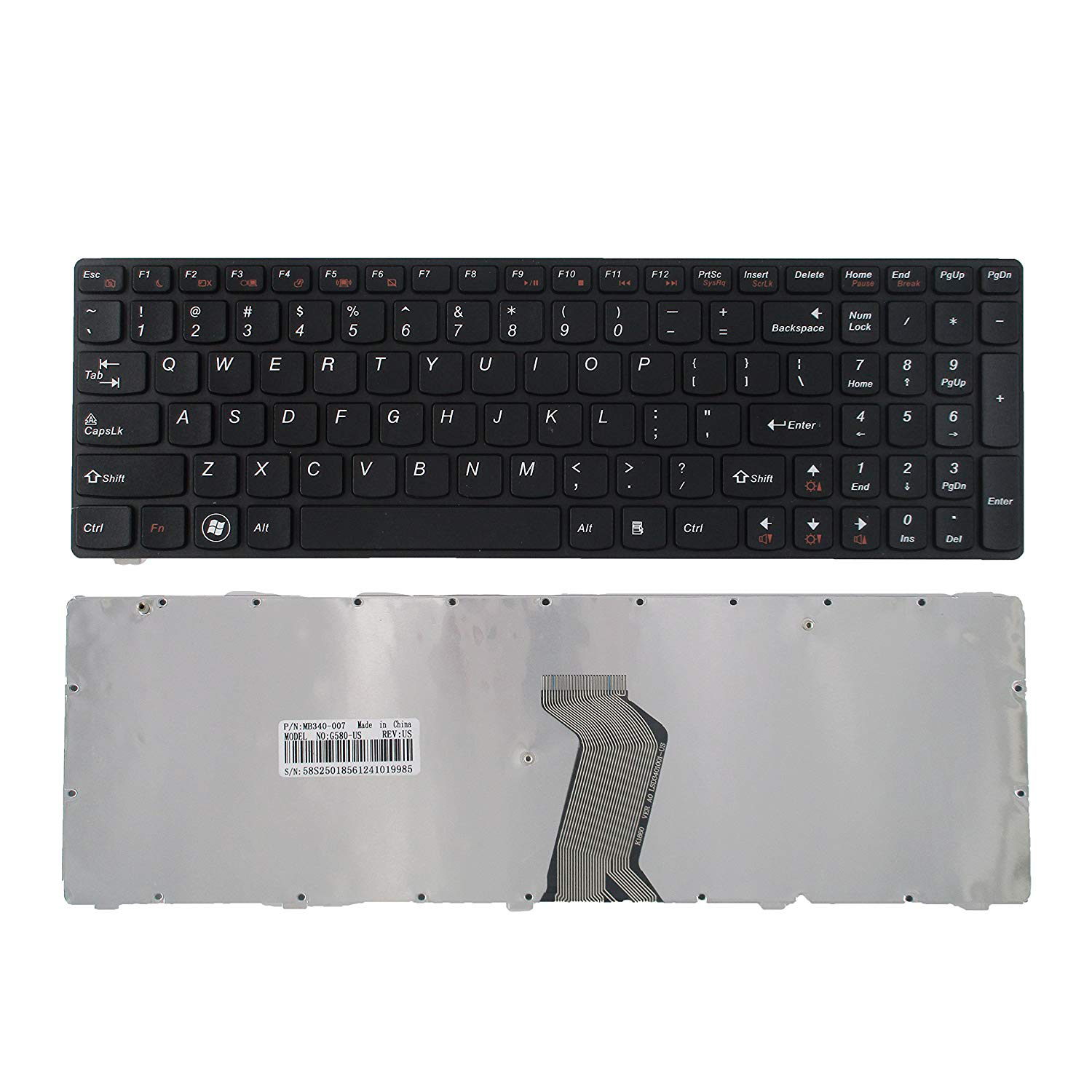 Английская клавиатура США для Lenovo G580 NEW