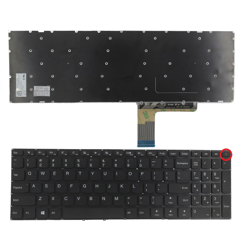 Клавиатура ноутбука США продукта горячей продажи для Lenovo 110-15IBR с макетом силы английским языком